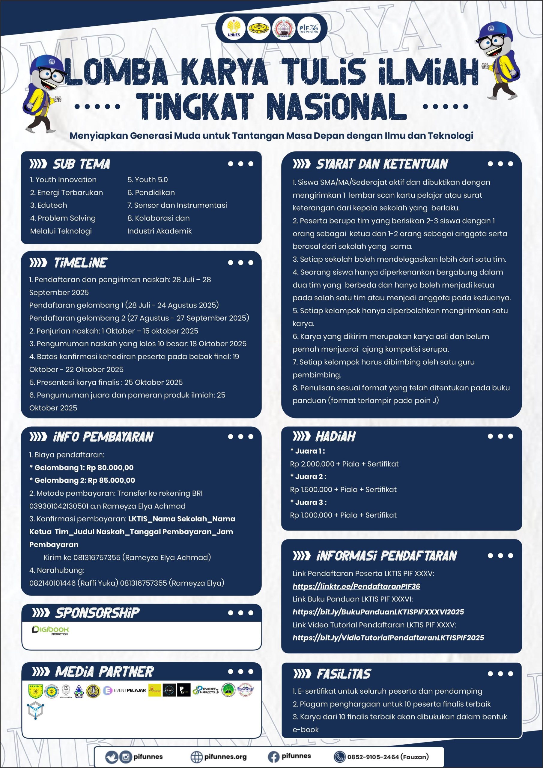 LOMBA KARYA TULIS ILMIAH SISWA PIF XXXVI